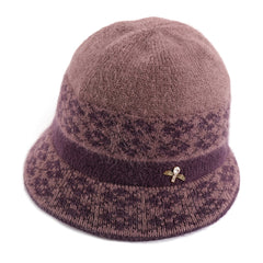 Warm Cable Knit Bucket Hat for Women - Chinese New Year Gift