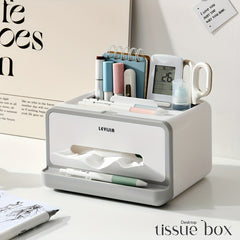 Functional Storage Box Macaron Office Desktop Shelf Mobile Phone Holder