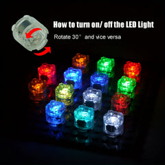 LED Light Up Building Bricks Set Multicolor Classic Transparent 2x2 1x4 Blocks