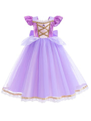 Girls Princess Dress Sequin Tulle Dress Up Birthday Party