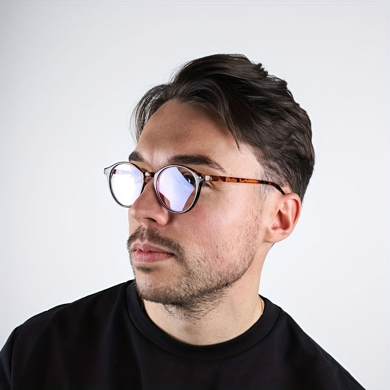 Men's Casual Anti Light Glasses Retro Reading Glasses Protective Glasses