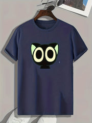 Cartoon Print Men's Graphic T shirt Casual Comfy Tees For Summer Mens Clothing
