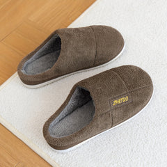 Soft Plush Cozy House Slippers Anti skid Slip on Shoes Indoor For Men