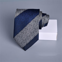 Men's Striped Jacquard Tie for Formal Wear