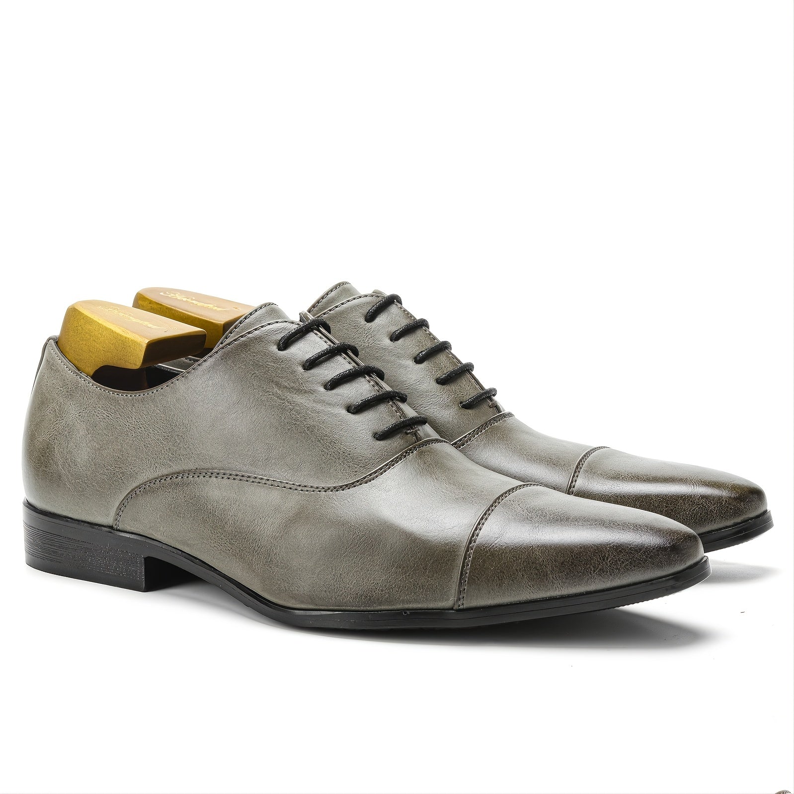 Men's Cap Toe Oxford Shoes for Wedding Office