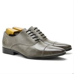 Men's Cap Toe Oxford Shoes for Wedding Office