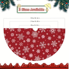 Red Christmas Tree Skirt Xmas Decoration Indoor Outdoor Holiday Decor