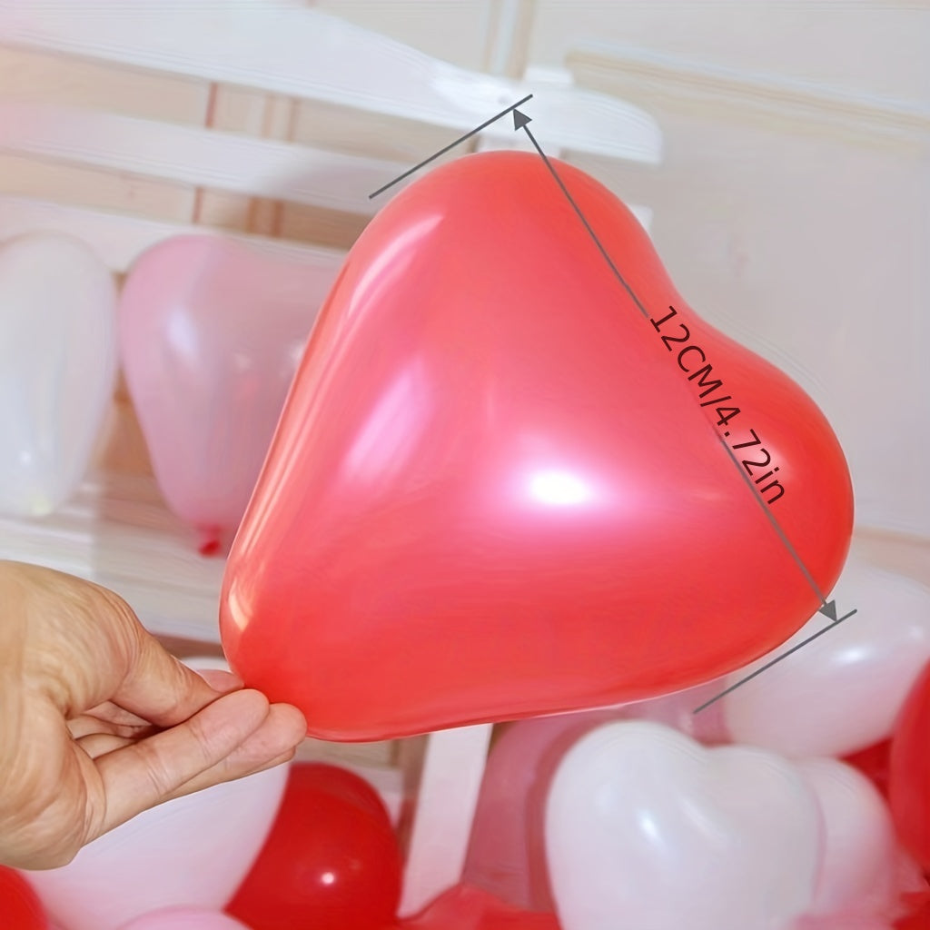 50pcs Heart Shape Balloons Wedding Birthday Party Decorations Supplies