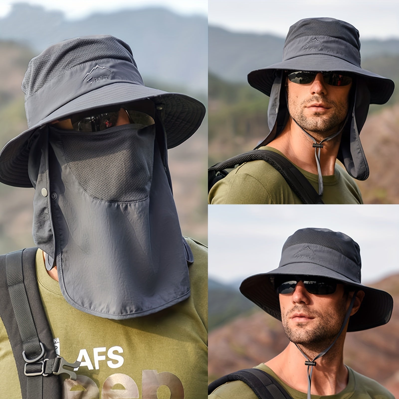 Men's Fisherman Sun Hat Wide Brim Bucket Hat
