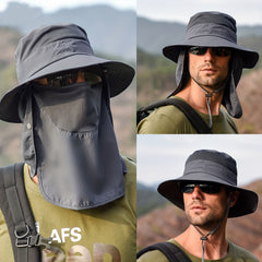 Men's Fisherman Sun Hat Wide Brim Bucket Hat