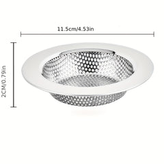 2pcs Sink Strainer Stainless Steel Large Wide Rim 4.5" Diameter Sink Basket