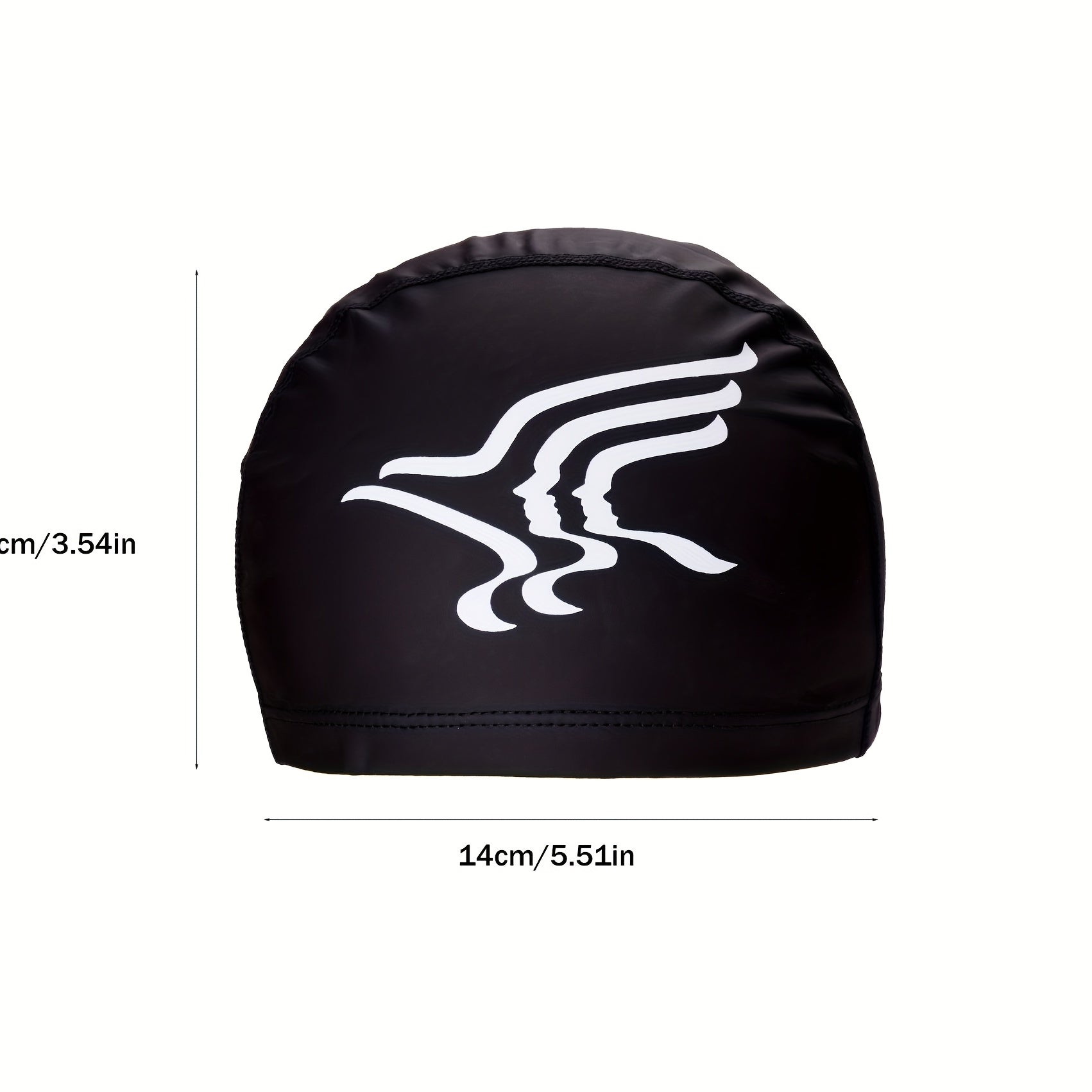 Adults PU Fabric Swim Cap High Elasticity Comfortable Swim Hats