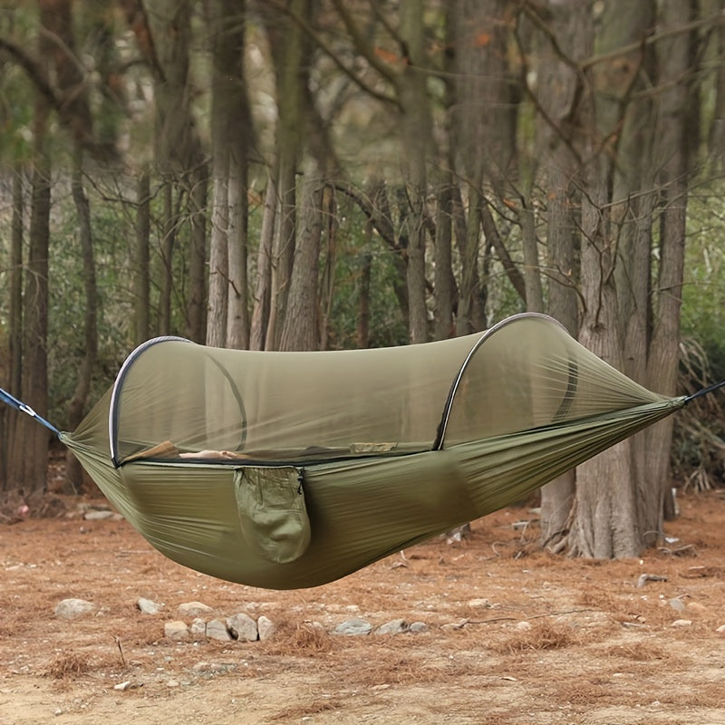 Anti Rollover Nylon Hammock with Mosquito Net for Camping
