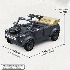 20th Century Classic Tank Building Block Armored Vehicle Educational Toy