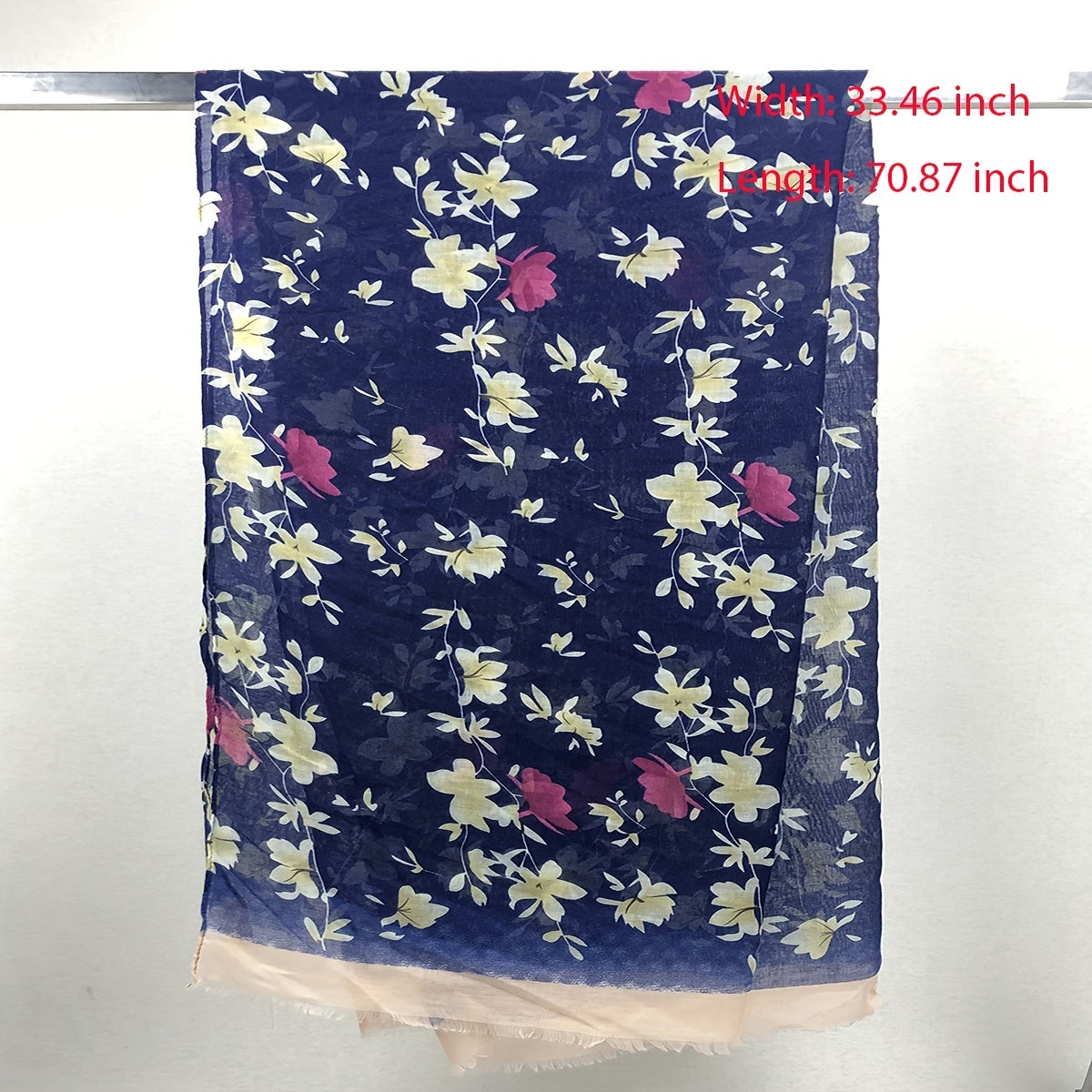 Classic Print Scarf Romantic Vintage Comfortable Smooth Scarf