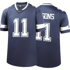 Men's Classic American Football Jersey - Embroidered Stitching