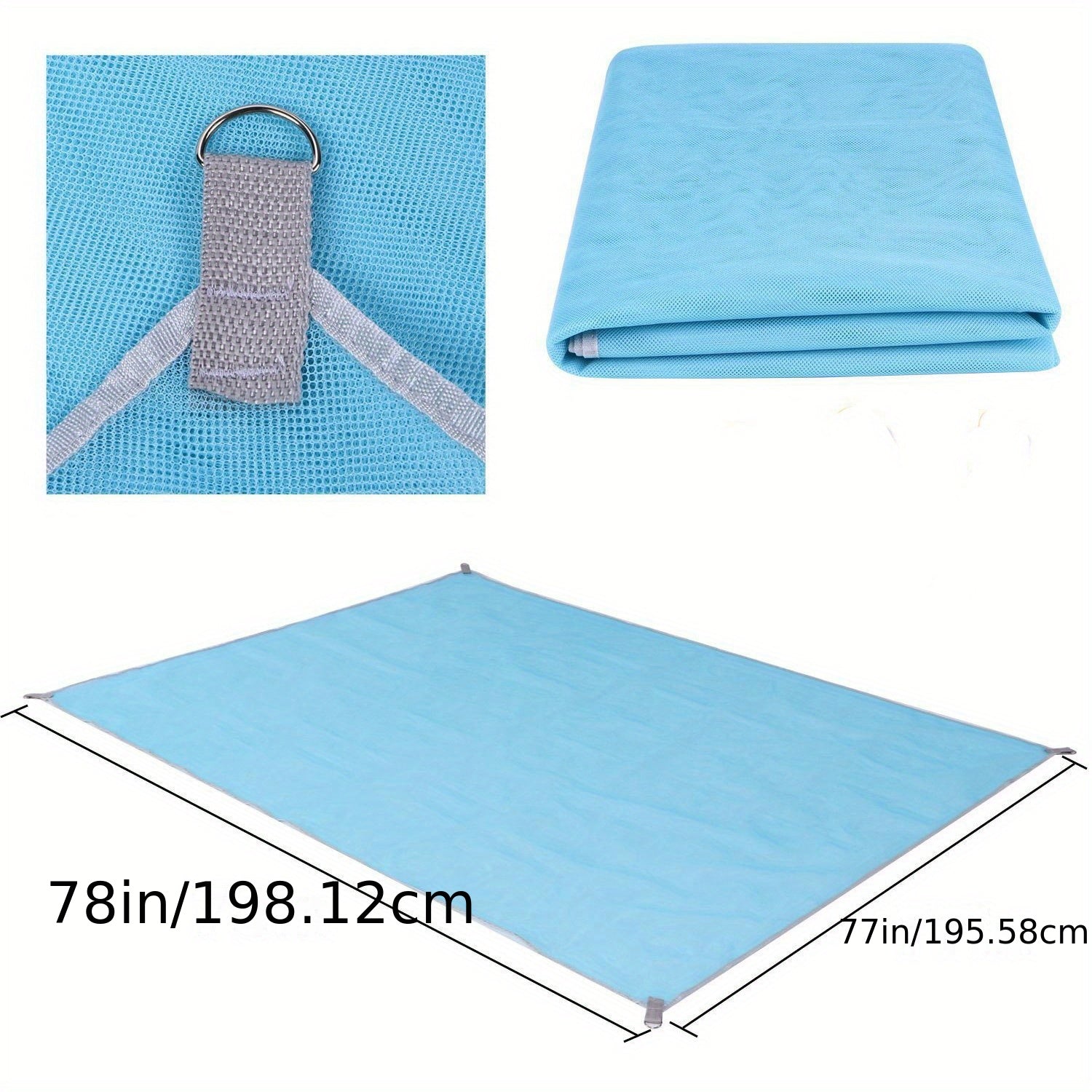 Waterproof Pocket Beach Blanket Portable Mat for Camping Picnic