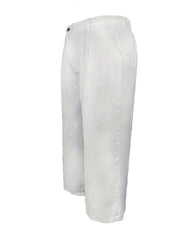 Solid High Rise Wide Leg Jeans