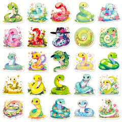 50 Snake Stickers for Water Bottles Laptops Phones
