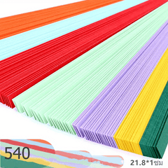 540 Origami Star Paper Double Sided Lucky Color Strips for Arts Crafting Gift
