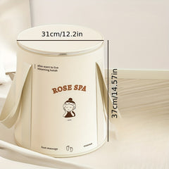 Portable Folding Foot Soaking Bucket with Lid and Storage Bag