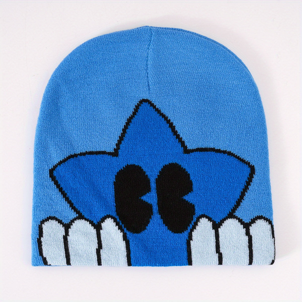 Star Jacquard Cartoon Beanie Warm Knitted Hat Unisex Skull Hat
