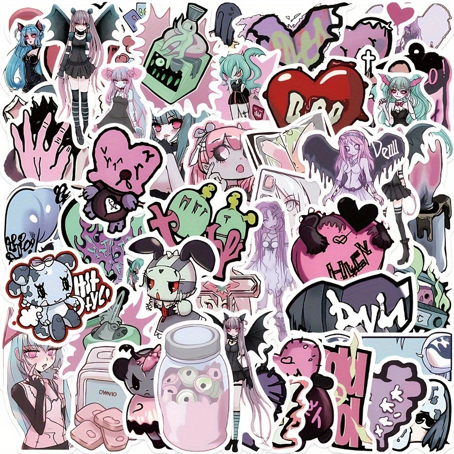 50pcs Hot Lady Series Graffiti Stickers DIY Sticker