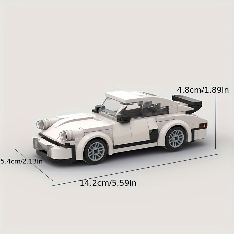 Retro Supercar Building Block Toy Model Display for Boys & Adults