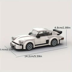 Retro Supercar Building Block Toy Model Display for Boys & Adults