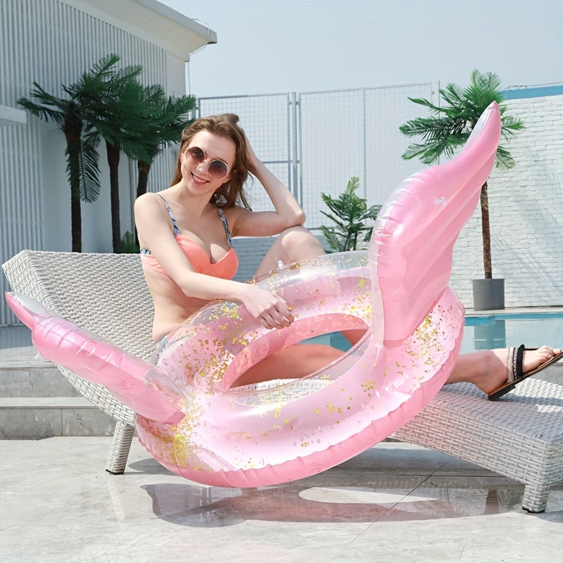 Women's Angel Wings Swimming Ring Inflatable Life Buoy