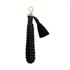 Bohemian Tassel Wrist Strap Keychain, Pastoral Style Key Accessories