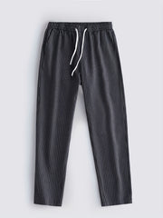 Loose Fit Striped Sweatpants Men's Drawstring Casual Pants