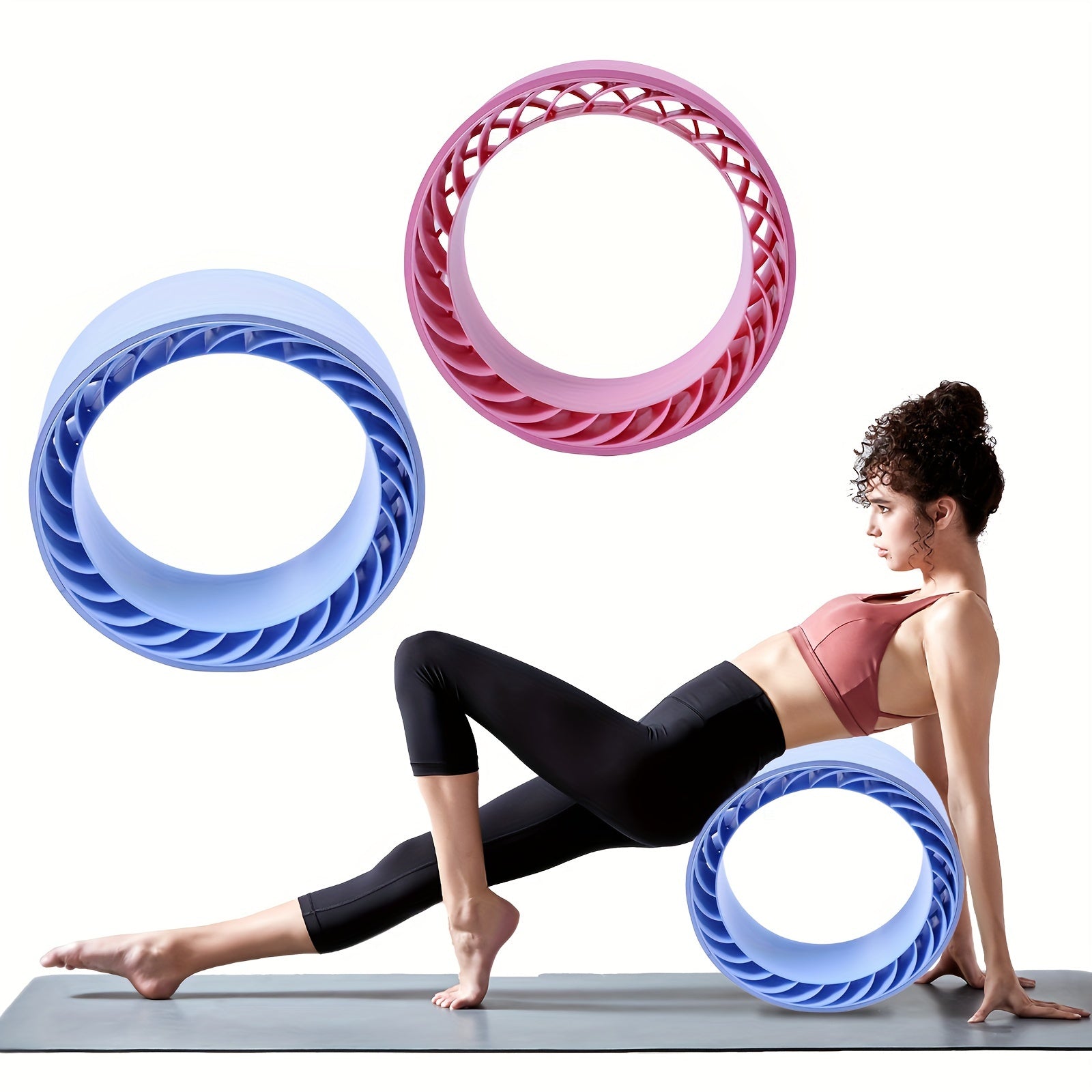 TPE Yoga Massage Wheel for Body Stretching Pilates Fitness