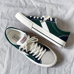 Men's Classic Lace Up Canvas Shoes Casual Outdoor Walking Shoes