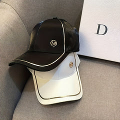M Label Baseball Cap Lightweight Adjustable Sun Hat for Women