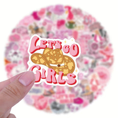 110 Vinyl Stickers Mixed Cartoon Decals for Laptop Water Bottle Luggage Fridge