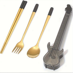 Portable Travel Cutlery Set Stainless Steel Reusable Camping Tableware