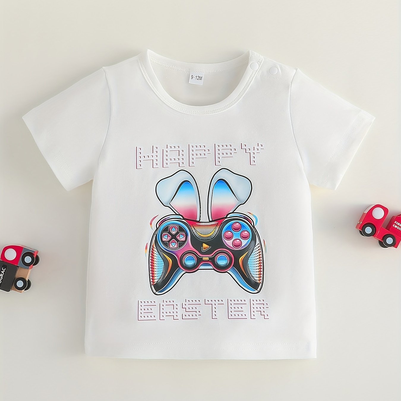 Baby Boys Easter Game Console Graphic Print T-shirt