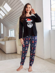 Christmas Pajama Set Long Sleeve Top & Pants Women's Sleepwear