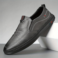 Men's Stitch Detail Loafer Shoes Comfy Slip On Shoes