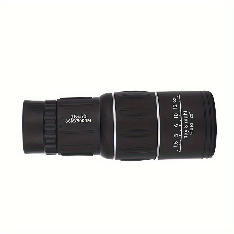Compact 16x52 HD Monocular Telescope for Camping and Bird Watching