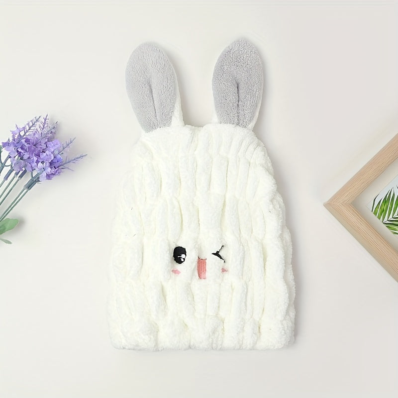 Cartoon Rabbit Hair Towel Absorbent Hair Drying Shower Cap