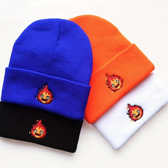 Anime Pattern Knit Beanie Hat Ear Protection