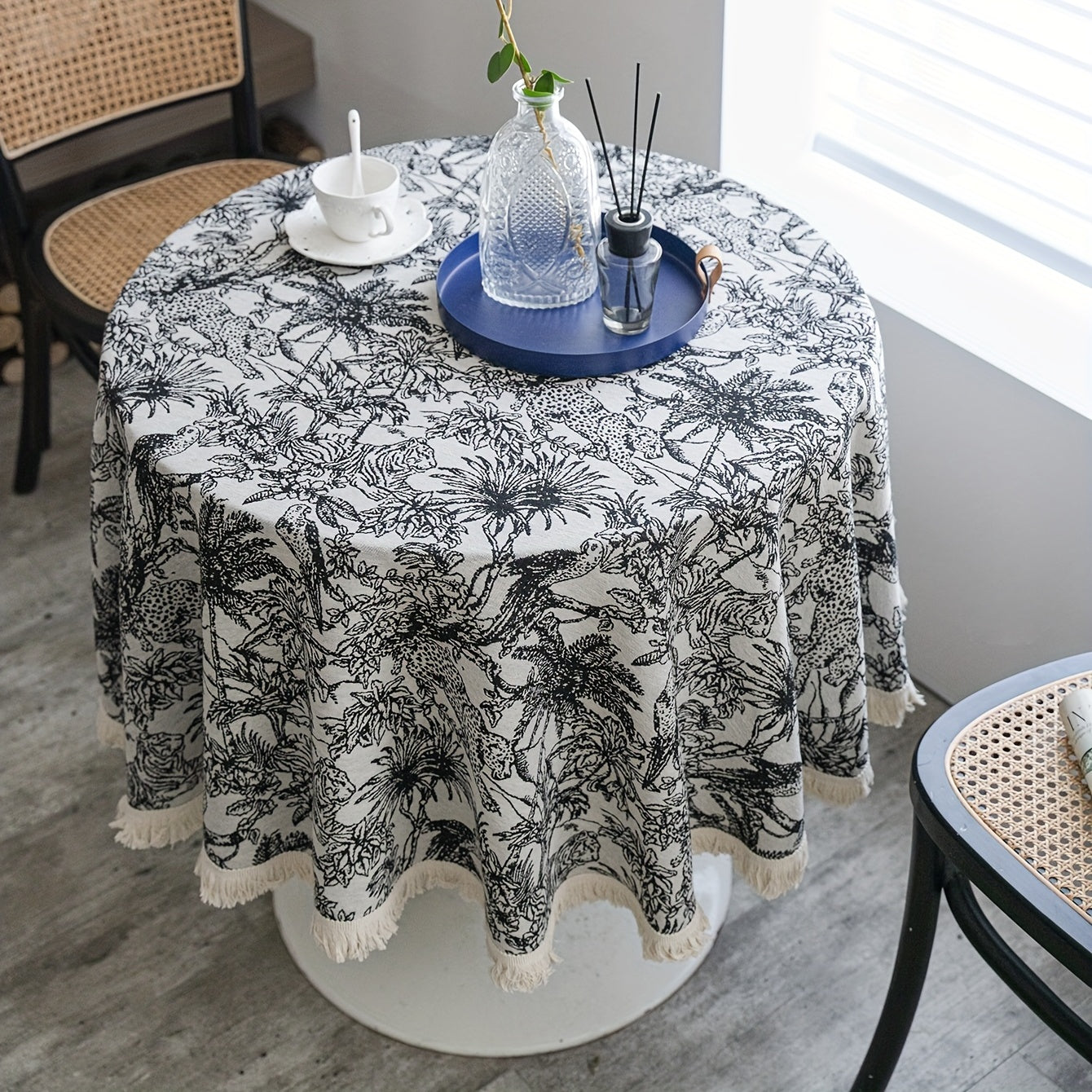 Coconut Tree Tablecloth American Style for Home Decor and Dining