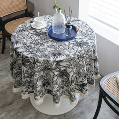 Coconut Tree Tablecloth American Style for Home Decor and Dining