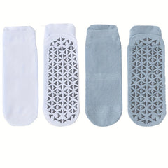 2 Pairs Soft Yoga Socks Moisture Wicking Casual Ankle Socks