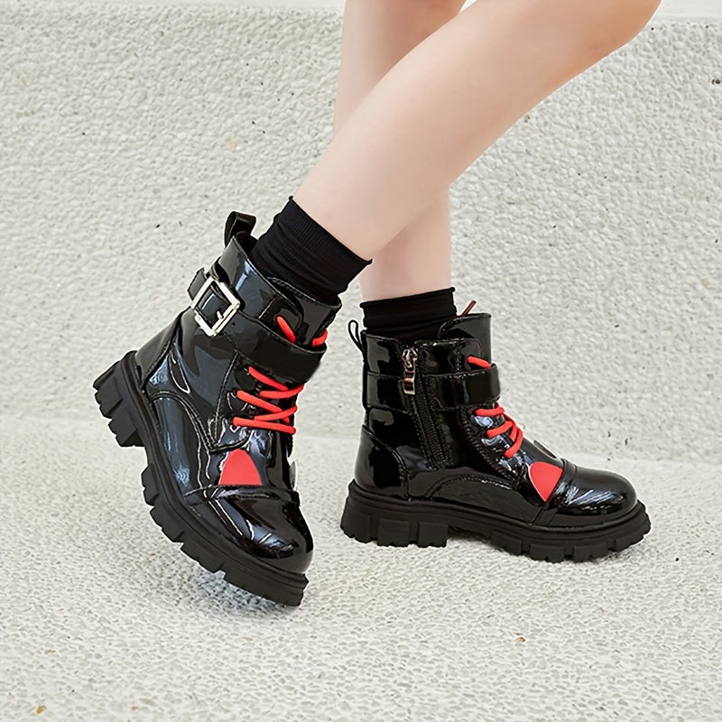 Girls Kids Zipper Boots Non Slip Comfortable