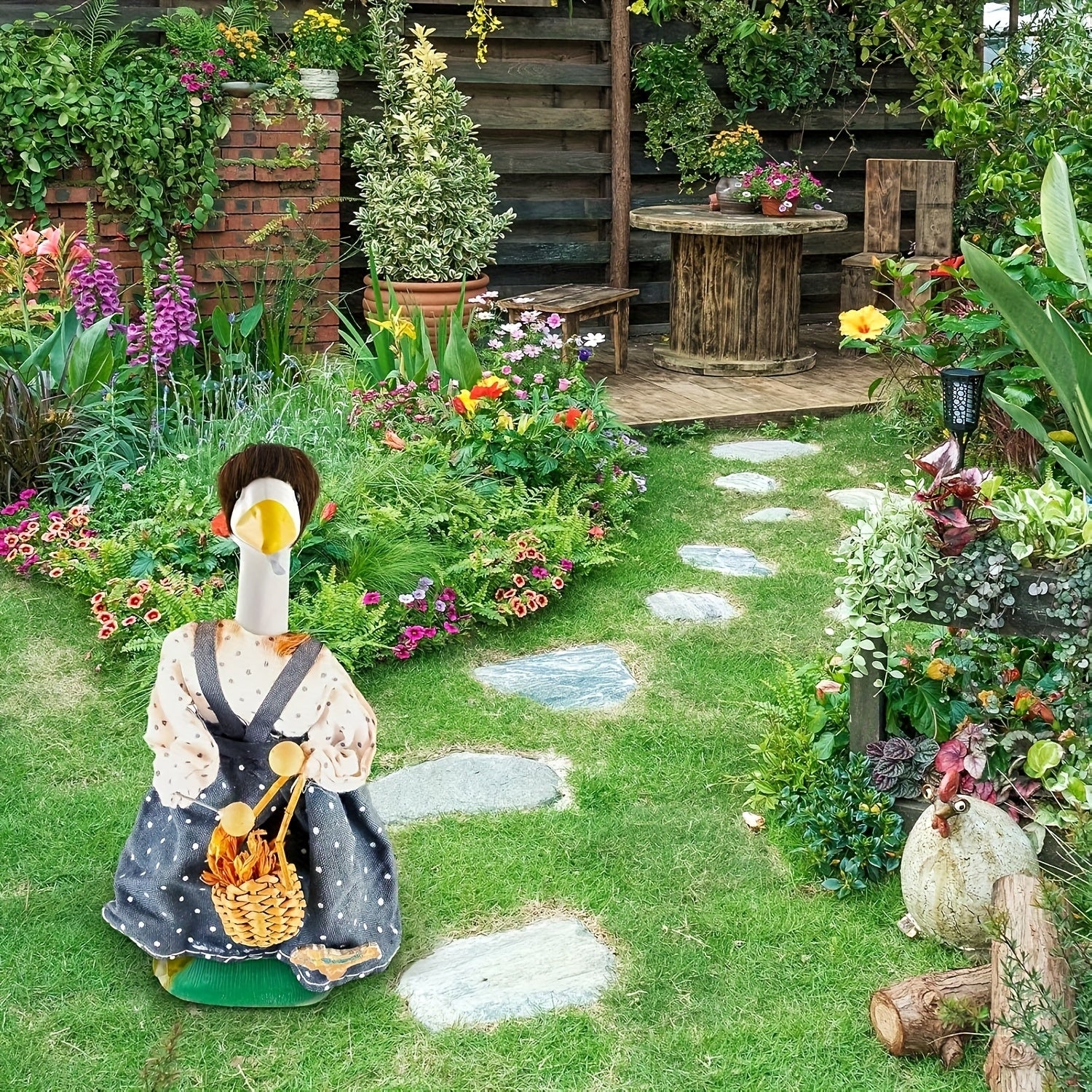 Goose Costume Wig Soft Hand Washable Garden Dress up Pet Supply