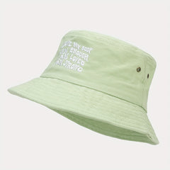 Summer Letter Embroidery Fisherman Hat Sunscreen Sunshade Casual Hat