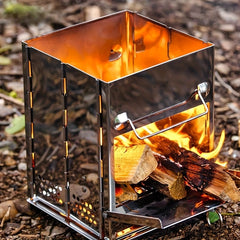 15 Stainless Steel Foldable Mini Charcoal Grill Outdoor Stove Barbecue Grill